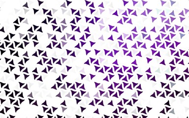 Fototapeta premium Light Purple vector seamless background with triangles.