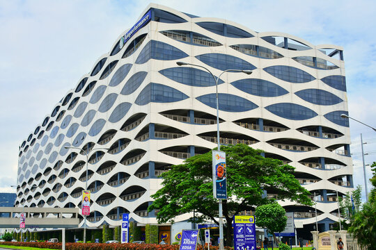 Teleperformance building facade in Pasay, Philippines