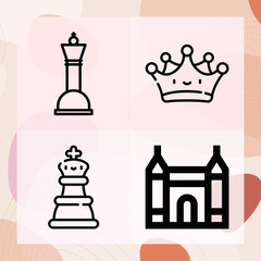 Simple set of leon related lineal icons