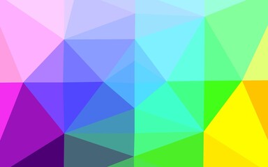 Obraz premium Light Multicolor, Rainbow vector triangle mosaic texture.