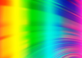 Light Multicolor, Rainbow vector blurred bright background.