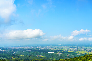 【足柄峠】峠道から見る御殿場の街並み