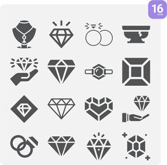 Simple set of athletic field related filled icons.