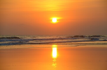 Fototapeta premium sunset on the beach