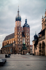Naklejka na ściany i meble Bazylika Mariacka w Krakowie