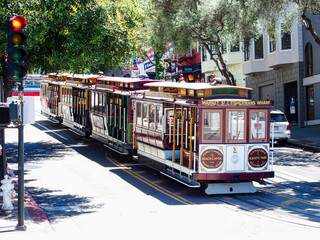 Obraz premium サンフランシスコのケーブルカー