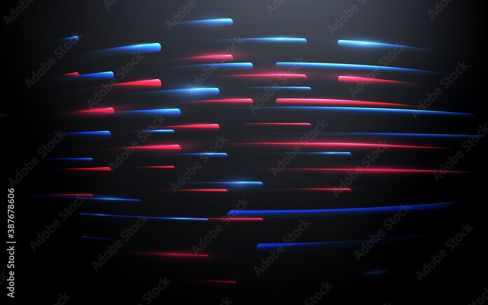 Poster abstract blue and red technology hi-tech futuristic digital. high and lines speed movement. vector i
