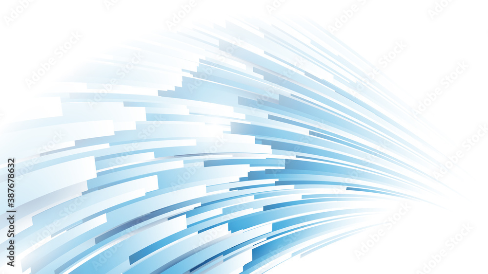 Poster abstract blue and white technology hi-tech futuristic digital. high and lines speed movement. vector