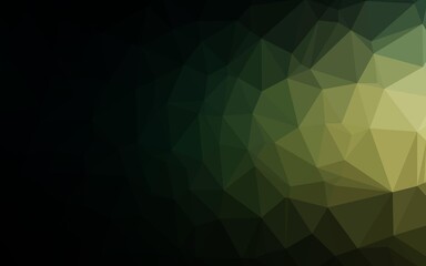 Fototapeta premium Dark Green vector abstract mosaic backdrop.