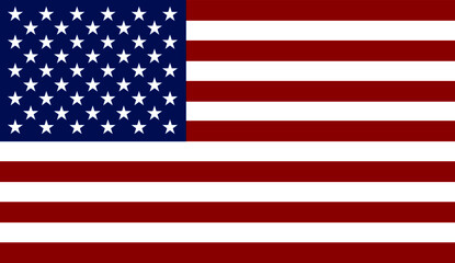 Fototapeta premium Beautiful USA United States of America FLAG vector illustration.