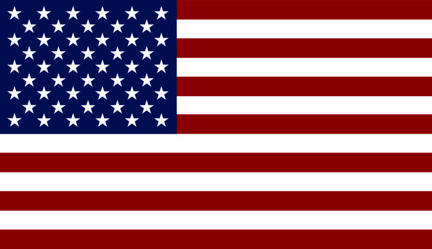 Beautiful USA United States of America FLAG vector illustration.