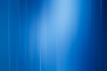 Abstract blue background with white spot and white blurred stripes