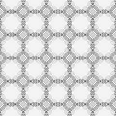 Medallion seamless pattern. Black and white 