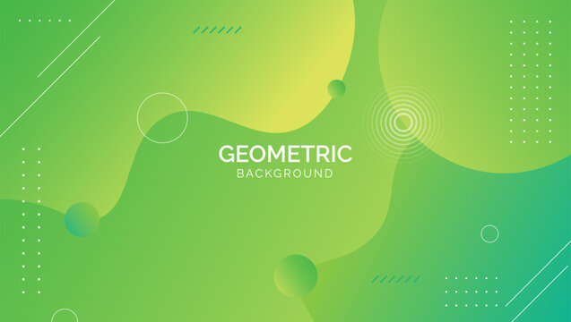 Gradient green blue abstract geometric background