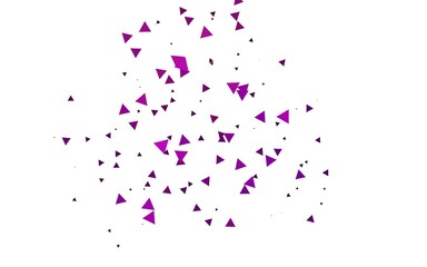 Fototapeta premium Light Purple vector cover in polygonal style.