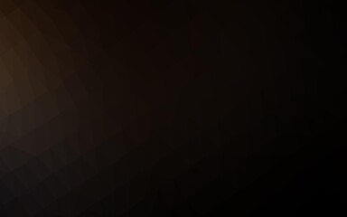 Obraz premium Dark Black vector low poly cover.