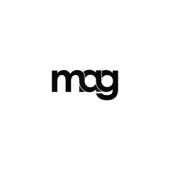 mag letter original monogram logo design