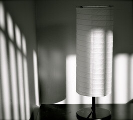 lamp on a table