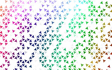 Light Multicolor, Rainbow vector seamless backdrop with lines, triangles.