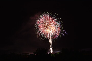 Fireworks competition in Omagari city, Japan	