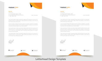 Letterhead Design Template A4 size 