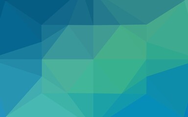 Light Blue, Green vector abstract polygonal layout.