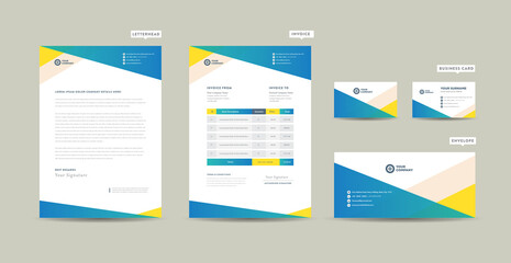 Corporate Business Branding Identity  | Stationary Design | Letterhead | Business Card | Invoice | Envelope | Startup Design