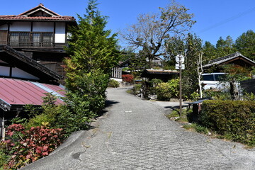 Fototapeta na wymiar 中山道、妻籠宿（NAKASENDO TSUMAGOJUKU)