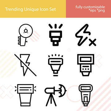 Simple set of cheap related lineal icons.
