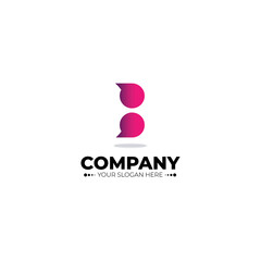 The latter B logo An icon with the first latter name of the company or brand is the latter mark logo. creative logo design