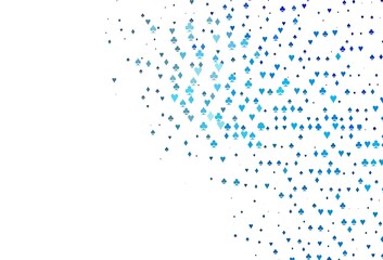 Light BLUE vector layout with elements of cards.