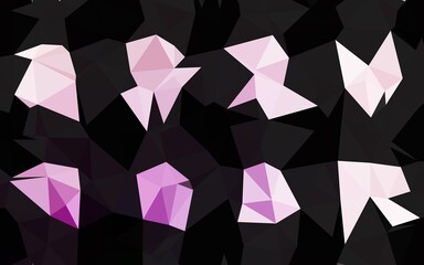 Light Purple vector blurry triangle template.