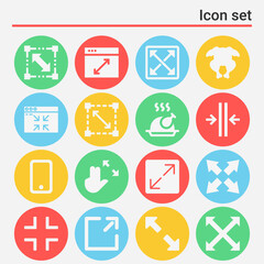 16 pack of beyond  filled web icons set