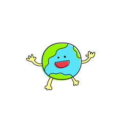 地球の手描きイラスト
