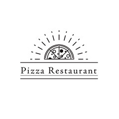 ピザレストランのロゴ
