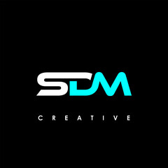 SDM Letter Initial Logo Design Template Vector Illustration	

