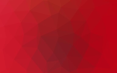 Light Red vector shining triangular pattern.