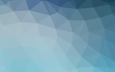 Fototapeta premium Light BLUE vector low poly cover.