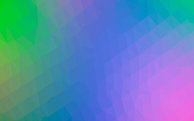 Fototapeta premium Light Multicolor, Rainbow vector abstract polygonal layout.