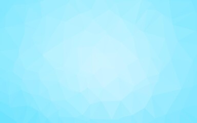 Fototapeta premium Light BLUE vector triangle mosaic texture.