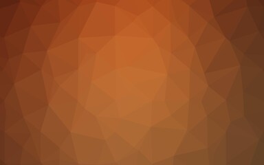 Fototapeta premium Light Orange vector polygon abstract layout.