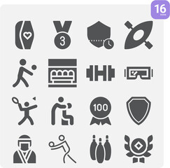 Simple set of business relation related filled icons.
