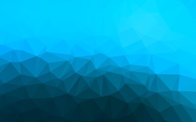 Fototapeta premium Light BLUE vector abstract polygonal texture.