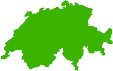 map with switzerland