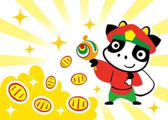 丑の大黒様　ざくざく小判