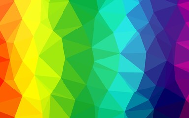 Light Multicolor, Rainbow vector polygon abstract layout.