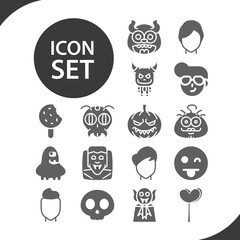 Simple set of endured related filled icons.
