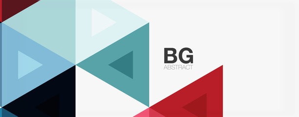 Mosaic triangle pattern abstract background for cover, banner, flyer and poster and other template