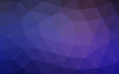 Dark Purple vector polygonal pattern.
