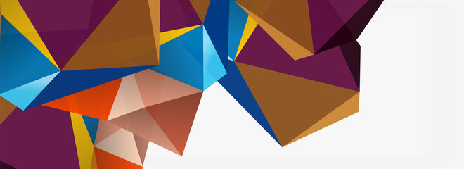 Fototapeta na wymiar 3d mosaic abstract backgrounds, low poly shape geometric design